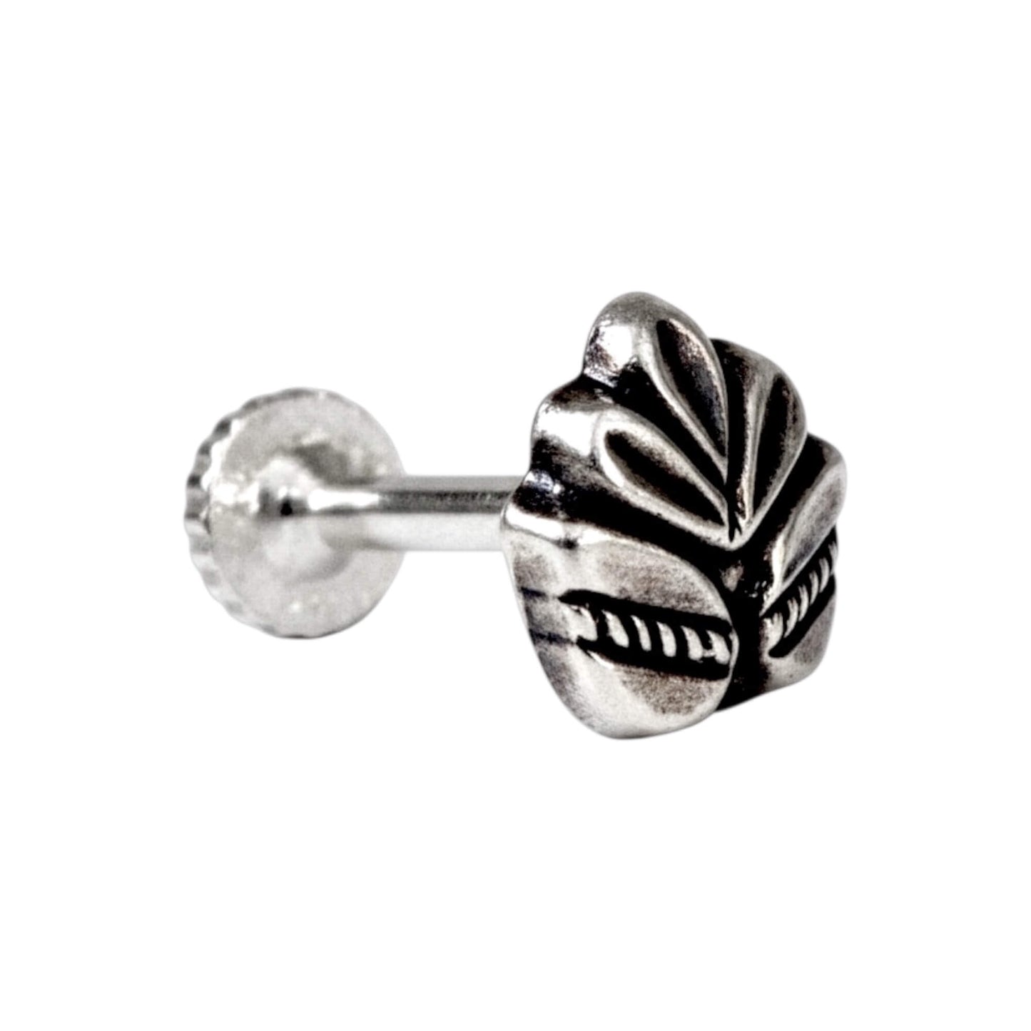 Azita 925 Sterling Silver Women Nose Pin with Certificate of Authenticity and Hallmark. (Bohemian 14)