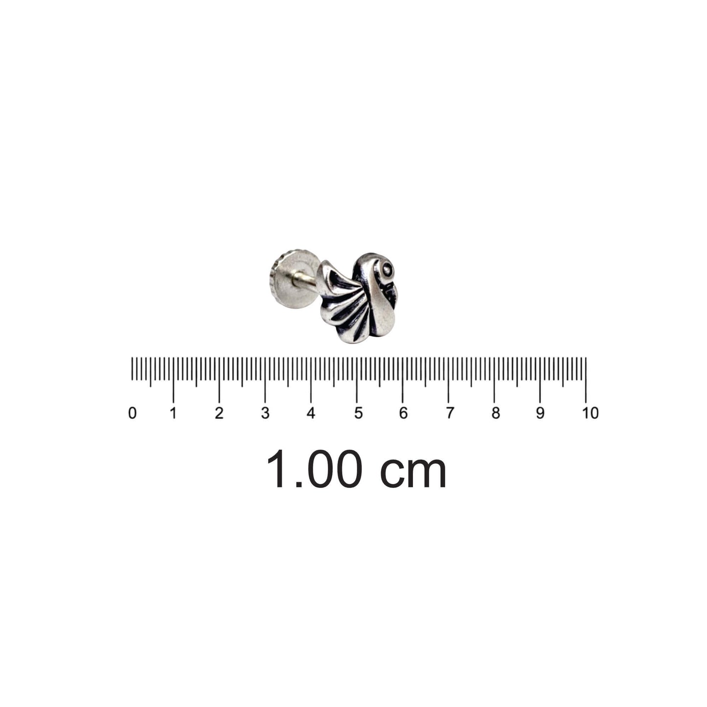 Azita 925 Sterling Silver Women Nose Pin with Certificate of Authenticity and Hallmark. (Bohemian 30)