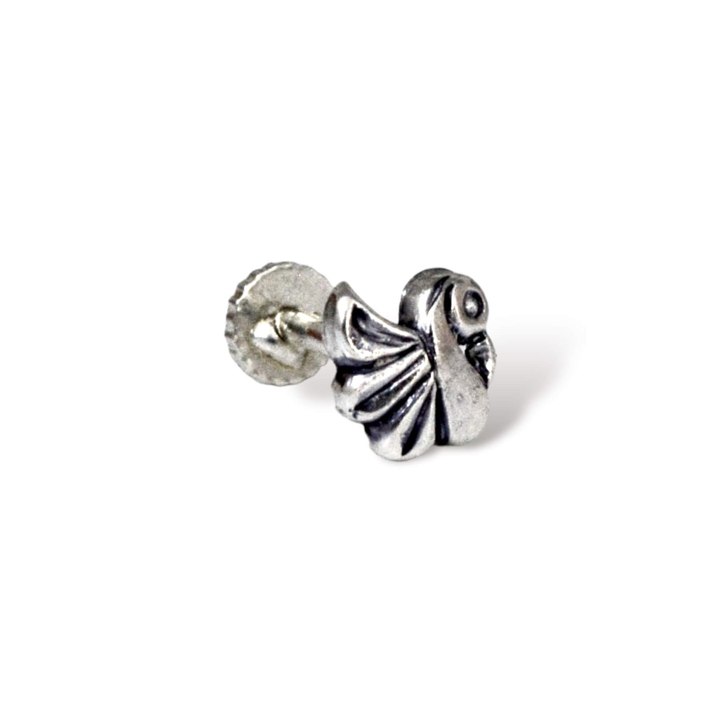 Azita 925 Sterling Silver Women Nose Pin with Certificate of Authenticity and Hallmark. (Bohemian 30)