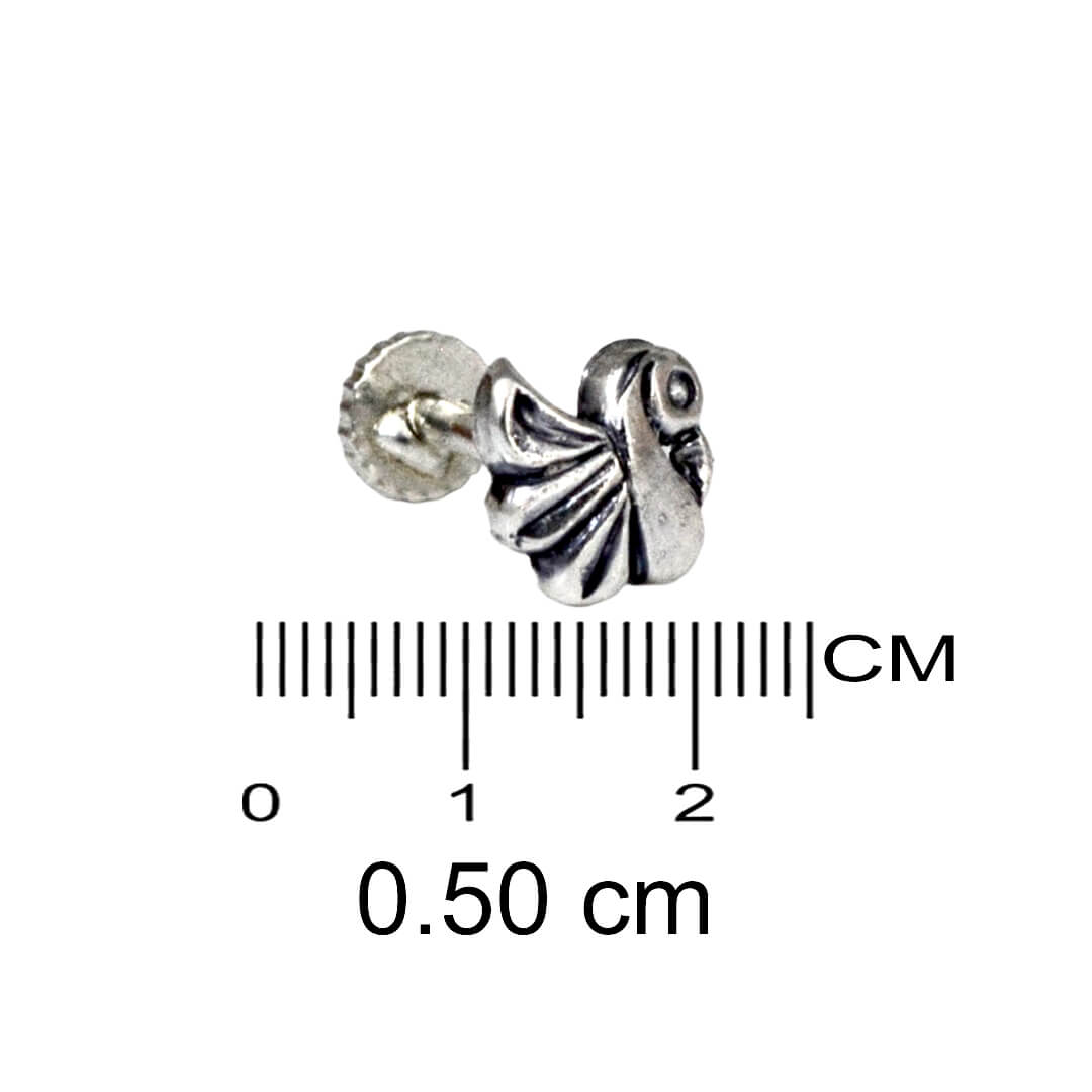 Azita 925 Sterling Silver Women Nose Pin with Certificate of Authenticity and Hallmark. (Bohemian 30)