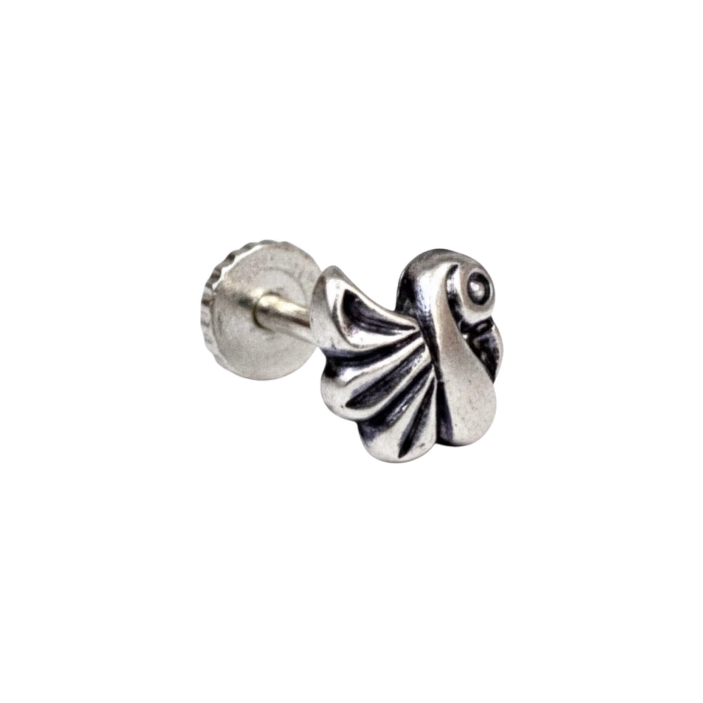 Azita 925 Sterling Silver Women Nose Pin with Certificate of Authenticity and Hallmark. (Bohemian 30)