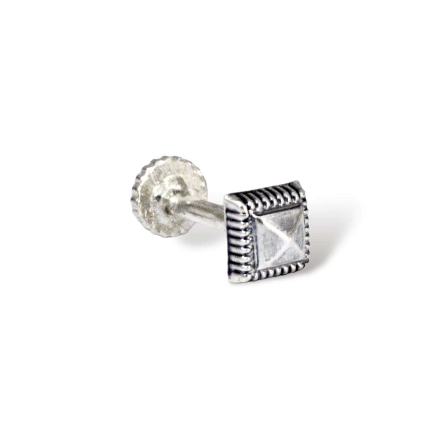 Azita 925 Sterling Silver Women Nose Pin with Certificate of Authenticity and Hallmark. (Bohemian 32)