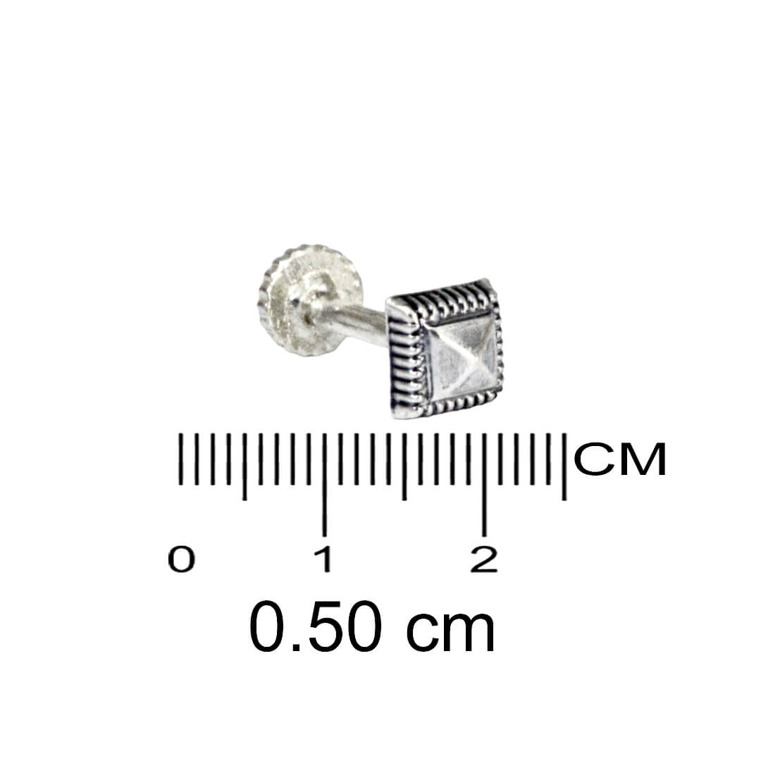 Azita 925 Sterling Silver Women Nose Pin with Certificate of Authenticity and Hallmark. (Bohemian 32)