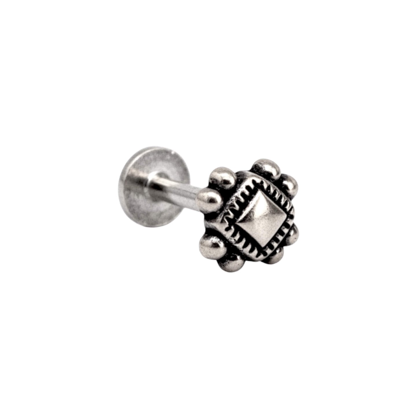 Azita 925 Sterling Silver Women Nose Pin with Certificate of Authenticity and Hallmark. (Bohemian 34)