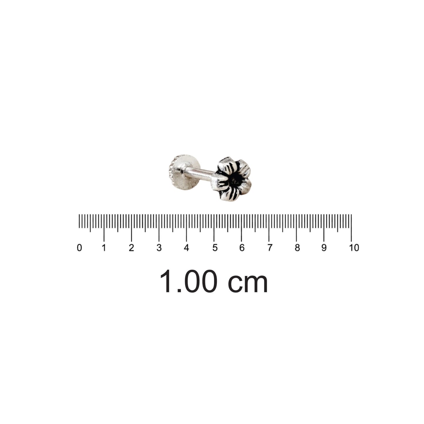 Azita 925 Sterling Silver Women Nose Pin with Certificate of Authenticity and Hallmark. (Bohemian 36)
