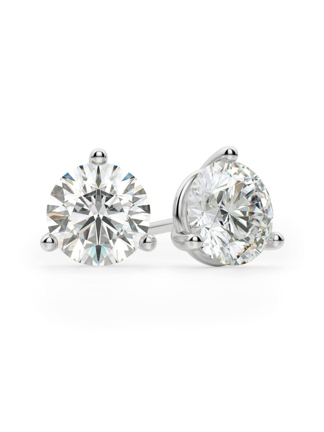 Azita 925 Sterling Silver Women Round CZ Stud Earring | Pair of Stud for Women | 5 mm CZ Stud | With Certificate of Authenticity and 925 Stamp.